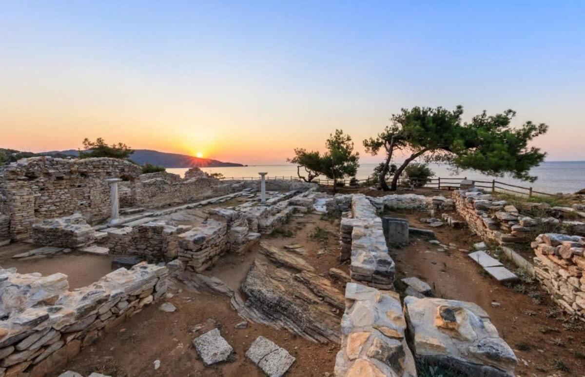 Thasos Seaside Serenity - Seaview & Garden Nests Apartment Astris Bagian luar foto